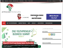 Tablet Screenshot of africanpreneurs.com